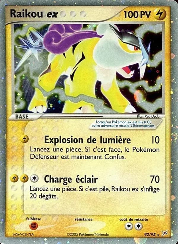 Raikou ex — EX Team Magma vs Team Aqua 92 French Pokémon card