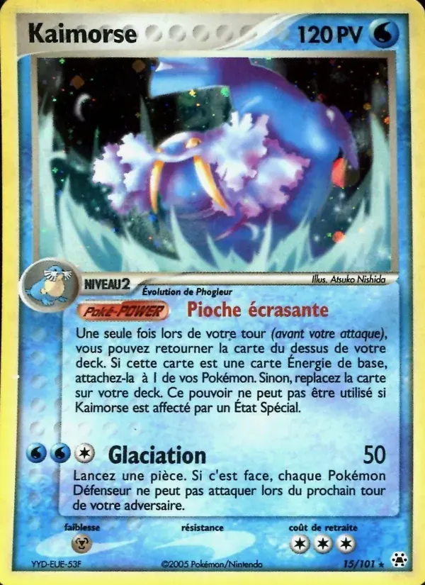 Kaimorse — EX Légendes Oubliées 15 French Pokémon card