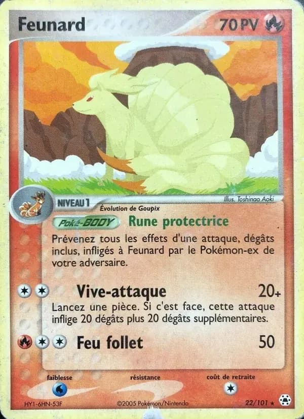Feunard — EX Légendes Oubliées 22 French Pokémon card