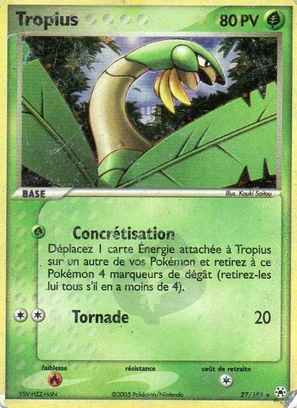 Tropius — EX Légendes Oubliées 27 French Pokémon card