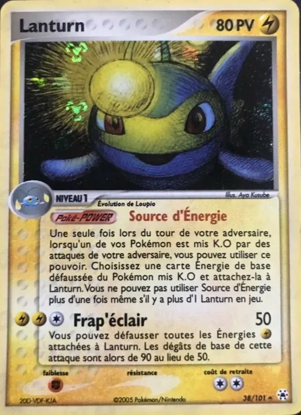 Lanturn — EX Légendes Oubliées 38 French Pokémon card