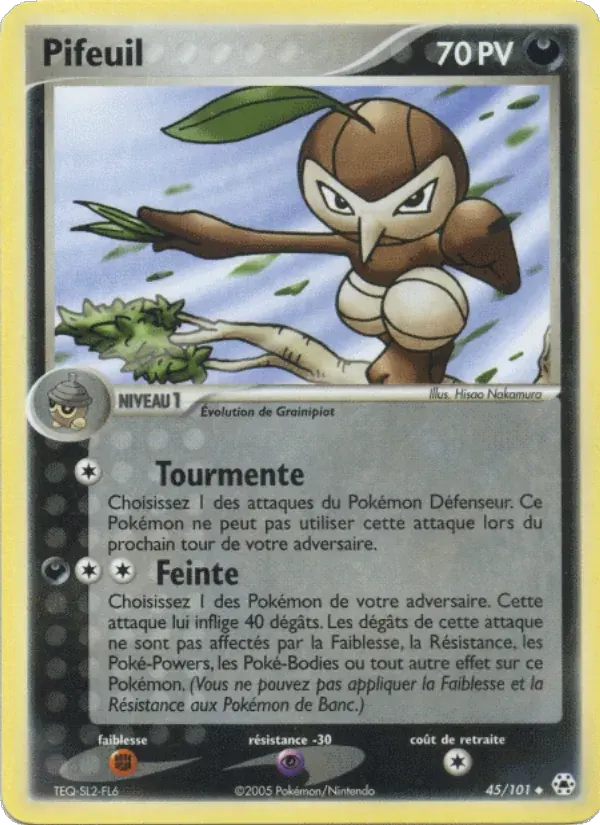 Pifeuil — EX Légendes Oubliées 45 French Pokémon card