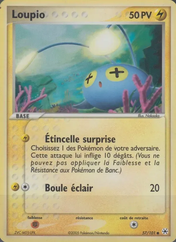 Loupio — EX Légendes Oubliées 57 French Pokémon card