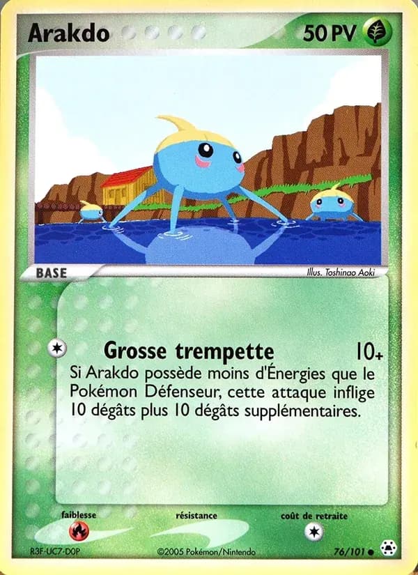 Arakdo — EX Légendes Oubliées 76 French Pokémon card
