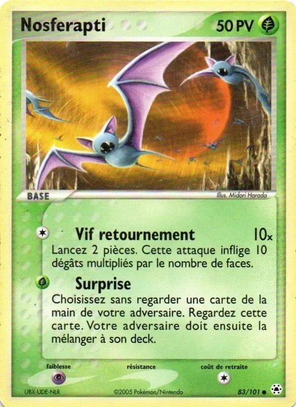 Nosferapti — EX Légendes Oubliées 83 French Pokémon card