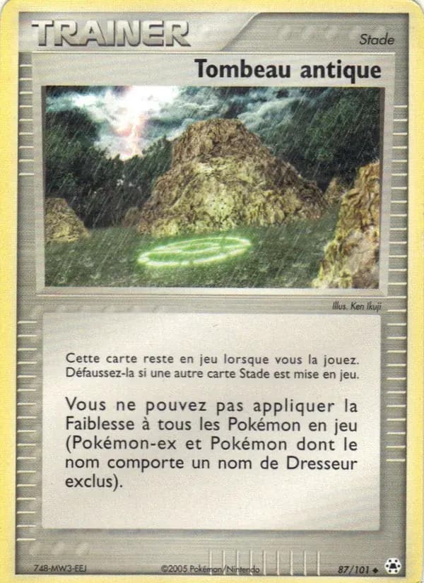 Tombeau antique — EX Légendes Oubliées 87 French Pokémon card