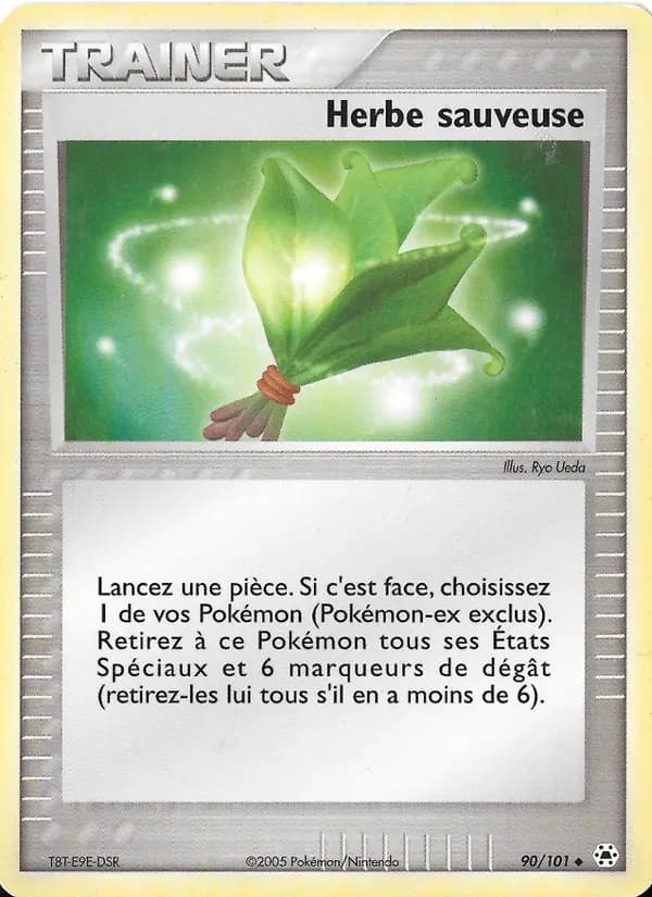 Herbe sauveuse — EX Légendes Oubliées 90 French Pokémon card