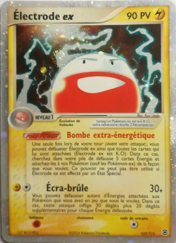 Électrode ex — EX Rouge Feu & Vert Feuille 107 French Pokémon card
