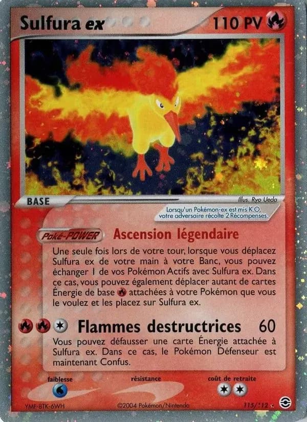 Sulfura ex — EX Rouge Feu & Vert Feuille 115 French Pokémon card