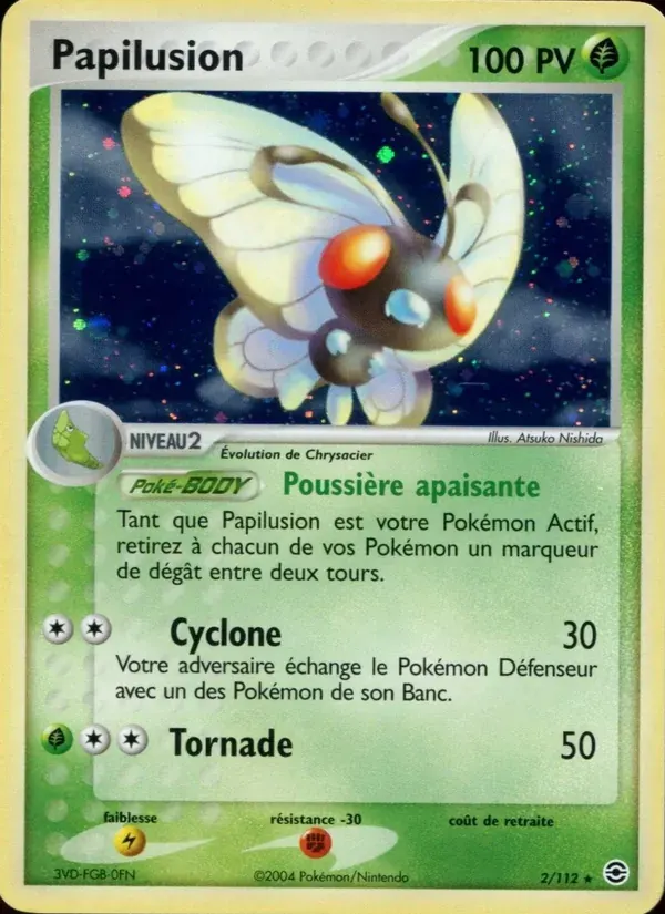 Papilusion — EX Rouge Feu & Vert Feuille 2 French Pokémon card