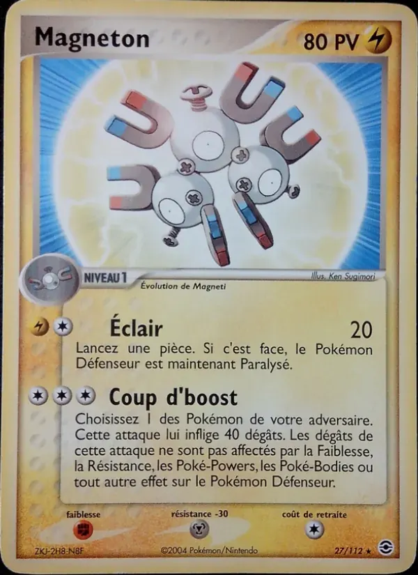 Magnéton — EX Rouge Feu & Vert Feuille 27 French Pokémon card