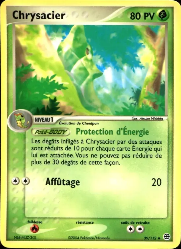 Chrysacier — EX Rouge Feu & Vert Feuille 39 French Pokémon card