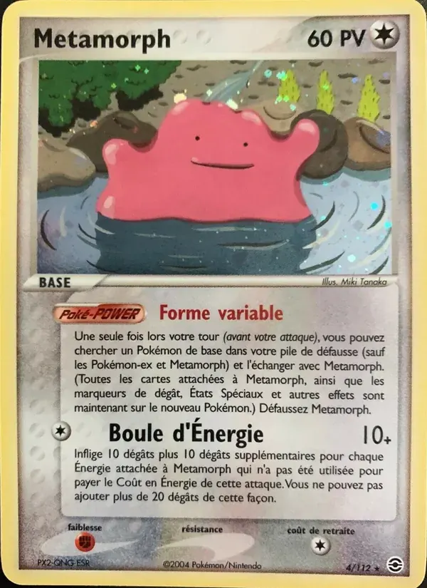 Métamorph — EX Rouge Feu & Vert Feuille 4 French Pokémon card