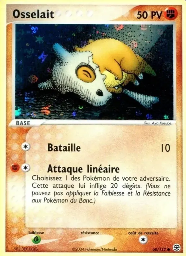 Osselait — EX Rouge Feu & Vert Feuille 60 French Pokémon card