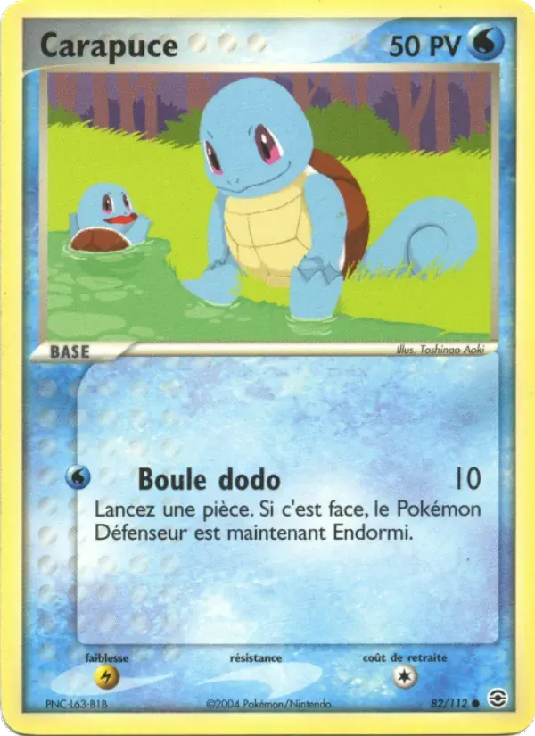 Carapuce — EX Rouge Feu & Vert Feuille 82 French Pokémon card