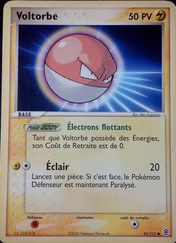 Voltorbe — EX Rouge Feu & Vert Feuille 85 French Pokémon card