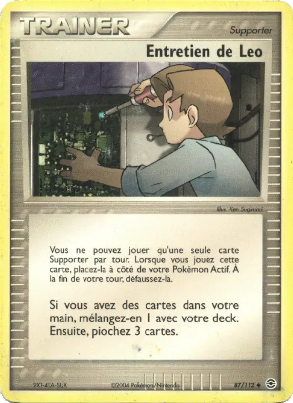 Entretien de Leo — EX Rouge Feu & Vert Feuille 87 French Pokémon card