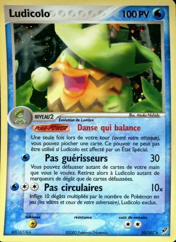 Ludicolo — EX Deoxys 10 French Pokémon card