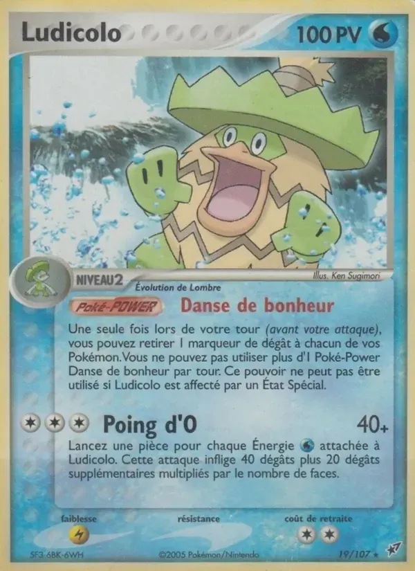 Ludicolo — EX Deoxys 19 French Pokémon card