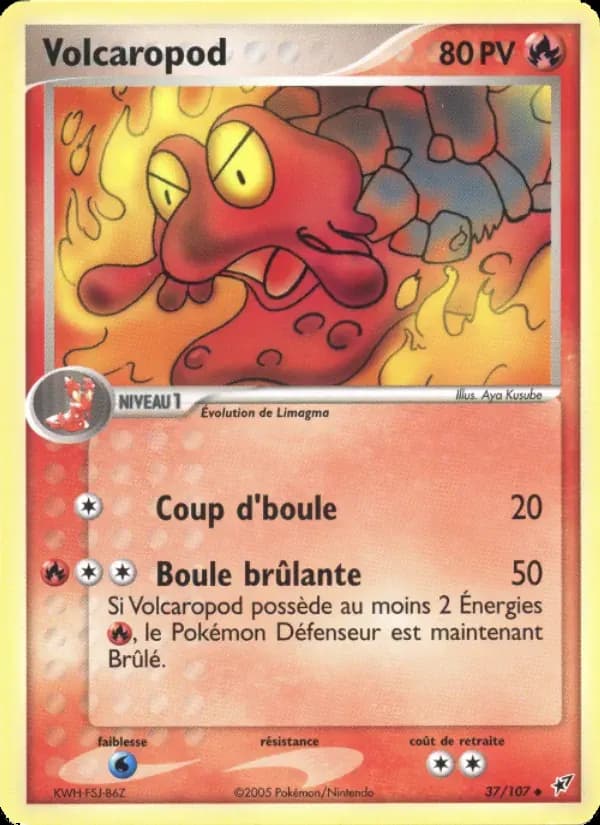 Volcaropod — EX Deoxys 37 French Pokémon card