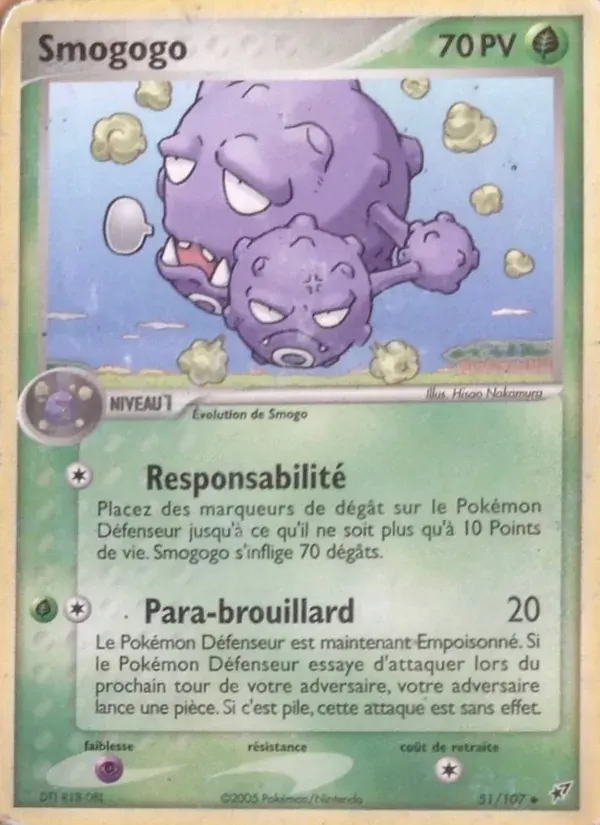 Smogogo — EX Deoxys 51 French Pokémon card