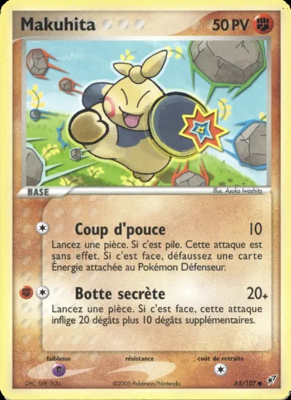 Makuhita — EX Deoxys 65 French Pokémon card
