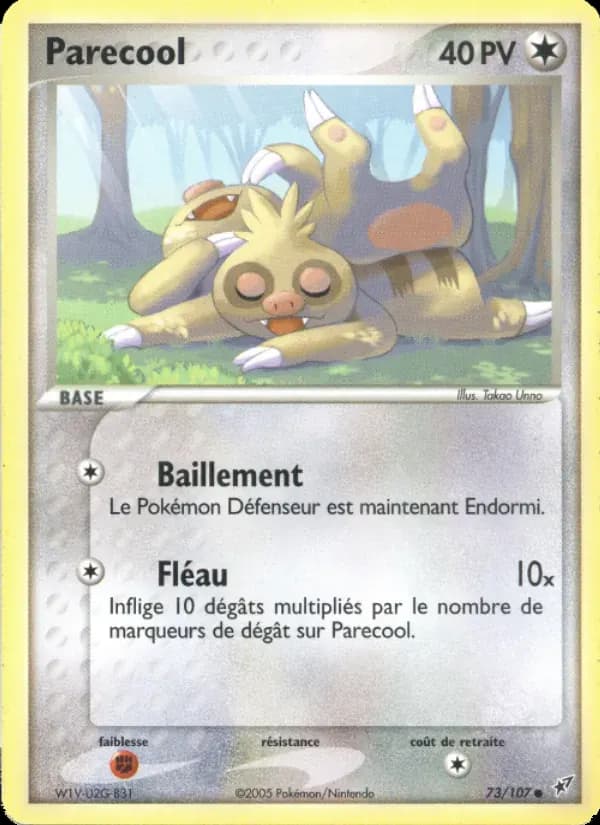 Parecool — EX Deoxys 73 French Pokémon card