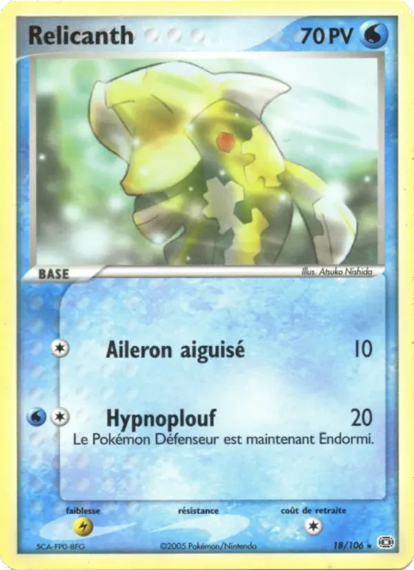 Relicanth — EX Émeraude 18 French Pokémon card