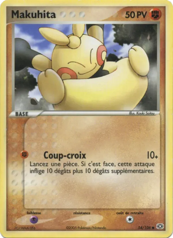 Makuhita — EX Émeraude 54 French Pokémon card