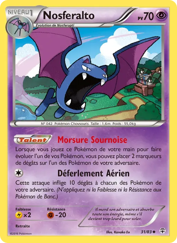 Nosferalto — Générations 31 French Pokémon card