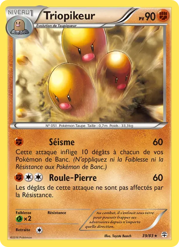 Triopikeur — Générations 39 French Pokémon card