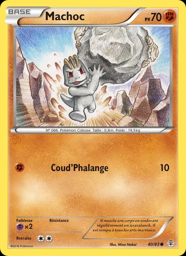 Machoc — Générations 40 French Pokémon card
