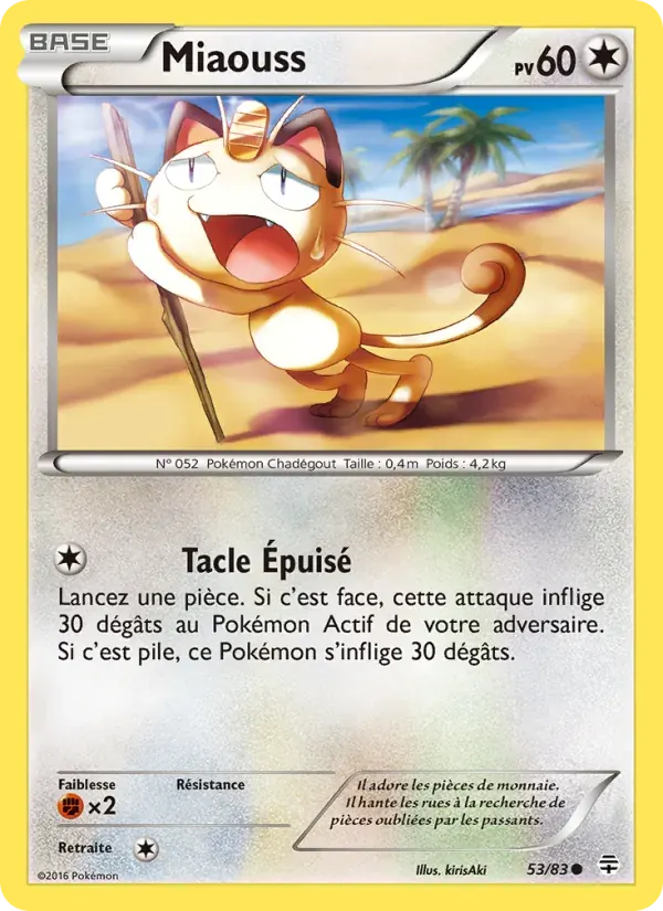 Miaouss — Générations 53 French Pokémon card