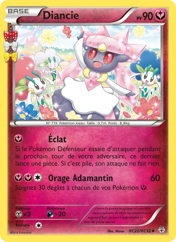 Diancie — Générations RC22 French Pokémon card