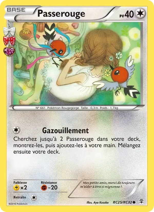 Passerouge — Générations RC25 French Pokémon card