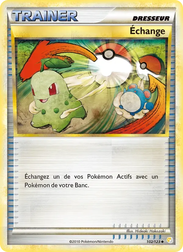 Échange — HeartGold SoulSilver 102 French Pokémon card