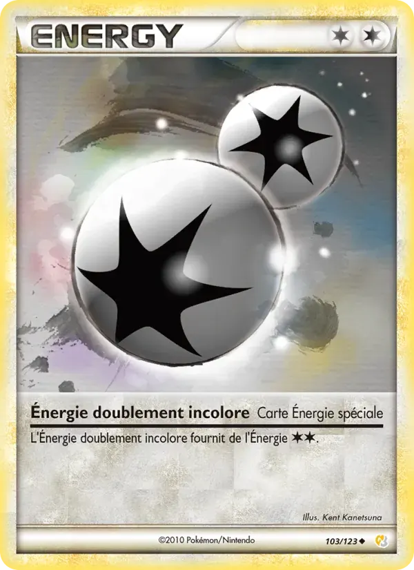 Énergie doublement incolore — HeartGold SoulSilver 103 French Pokémon card
