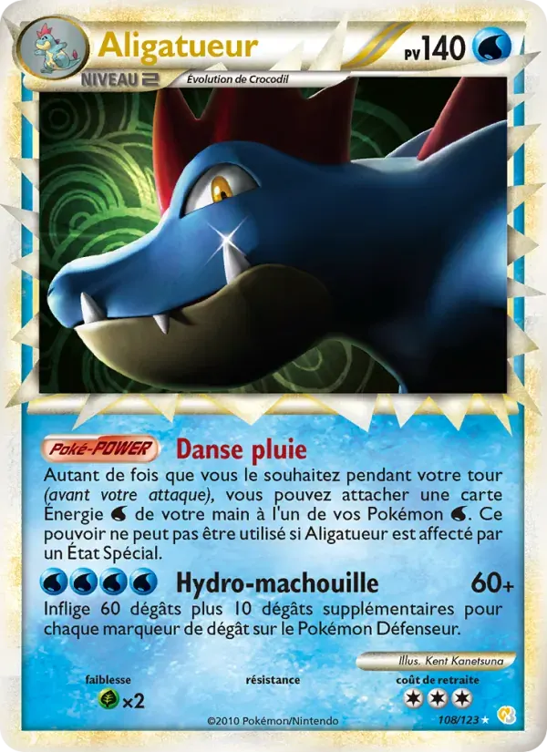 Aligatueur — HeartGold SoulSilver 108 French Pokémon card