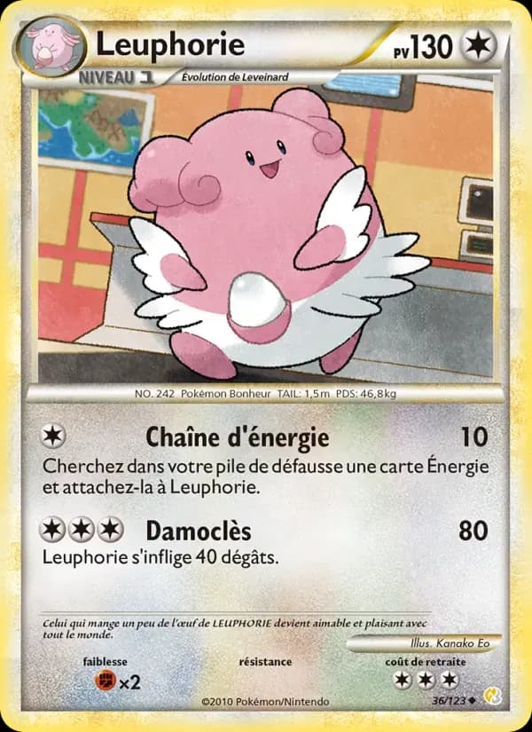 Leuphorie — HeartGold SoulSilver 36 French Pokémon card