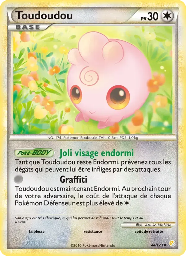 Toudoudou — HeartGold SoulSilver 44 French Pokémon card
