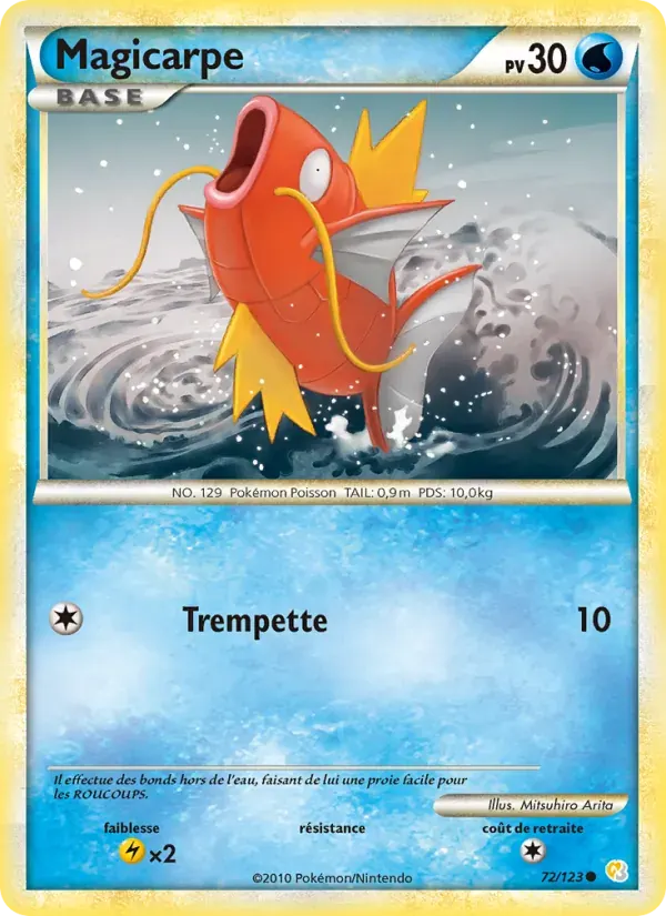 Magicarpe — HeartGold SoulSilver 72 French Pokémon card