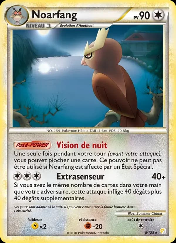 Noarfang — HeartGold SoulSilver 8 French Pokémon card
