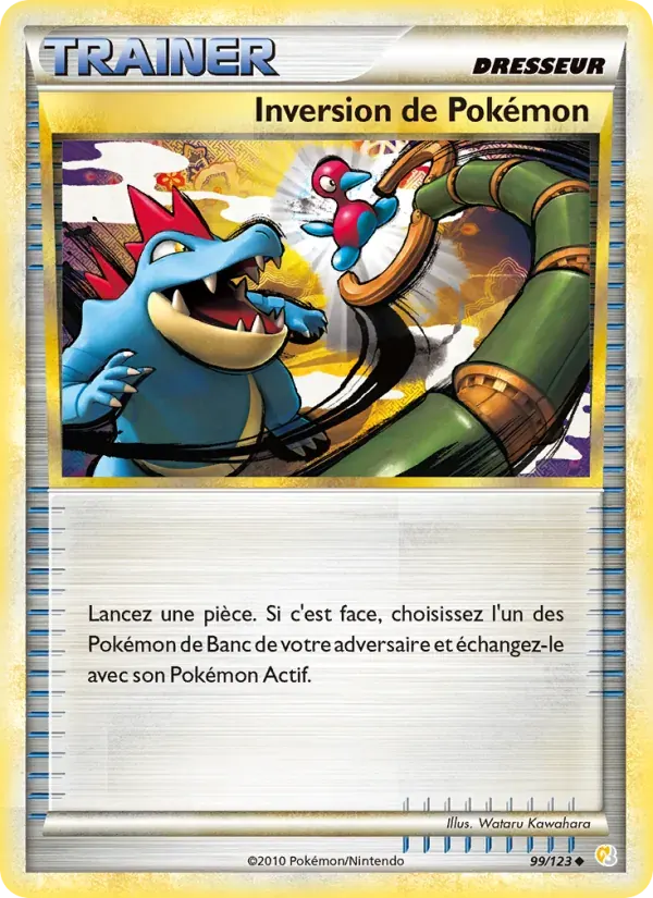 Inversion de Pokémon — HeartGold SoulSilver 99 French Pokémon card