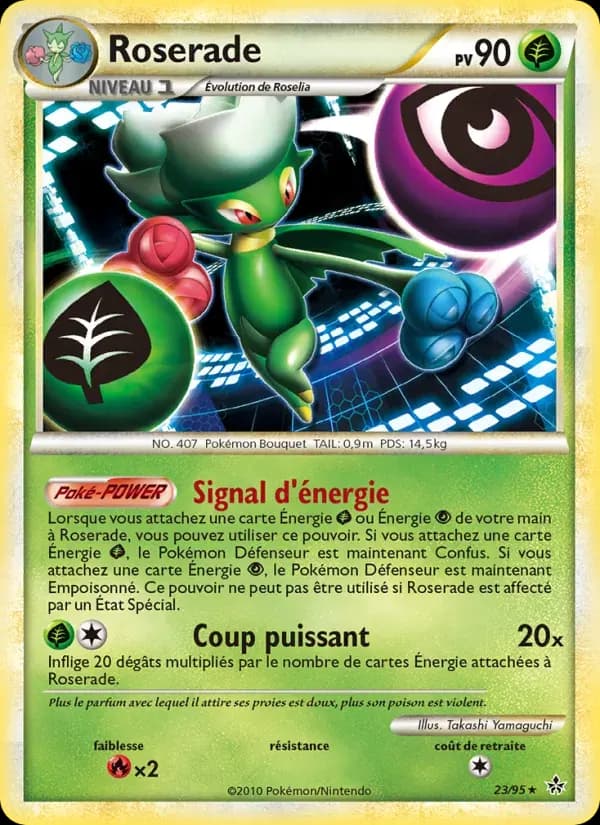 Roserade — Déchaînement 23 French Pokémon card