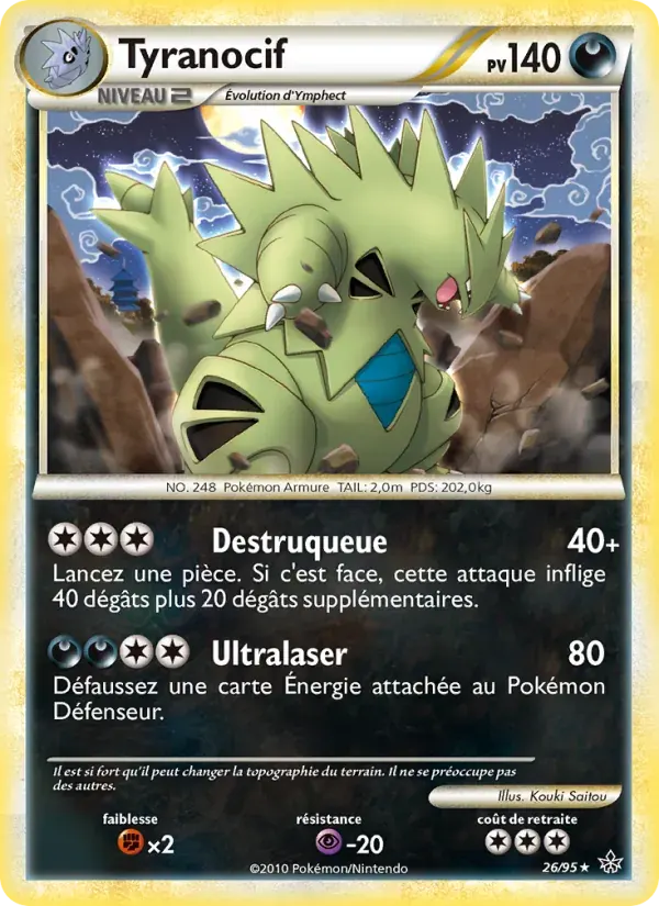 Tyranocif — Déchaînement 26 French Pokémon card