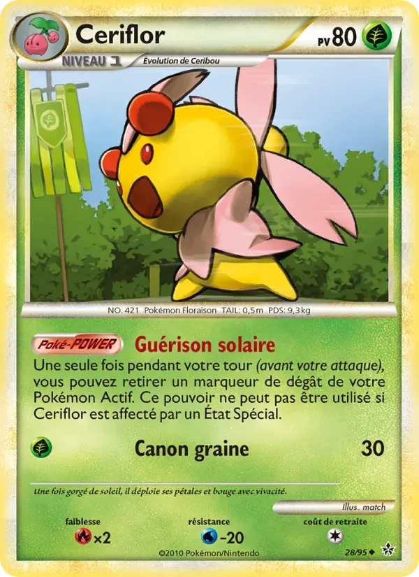 Ceriflor — Déchaînement 28 French Pokémon card