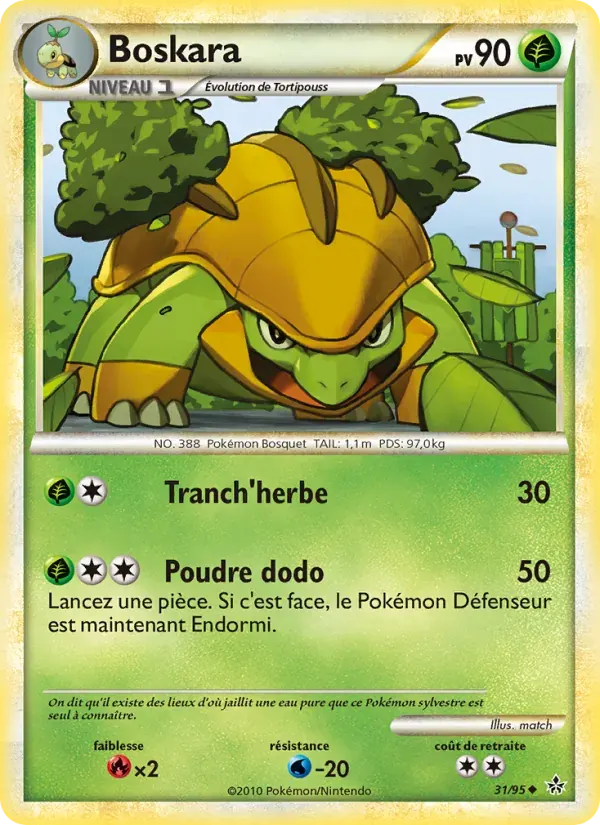 Boskara — Déchaînement 31 French Pokémon card