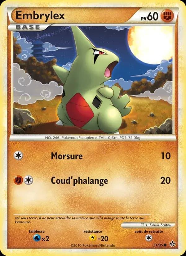 Embrylex — Déchaînement 51 French Pokémon card