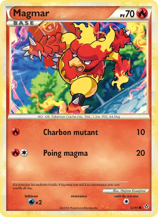 Magmar — Déchaînement 52 French Pokémon card