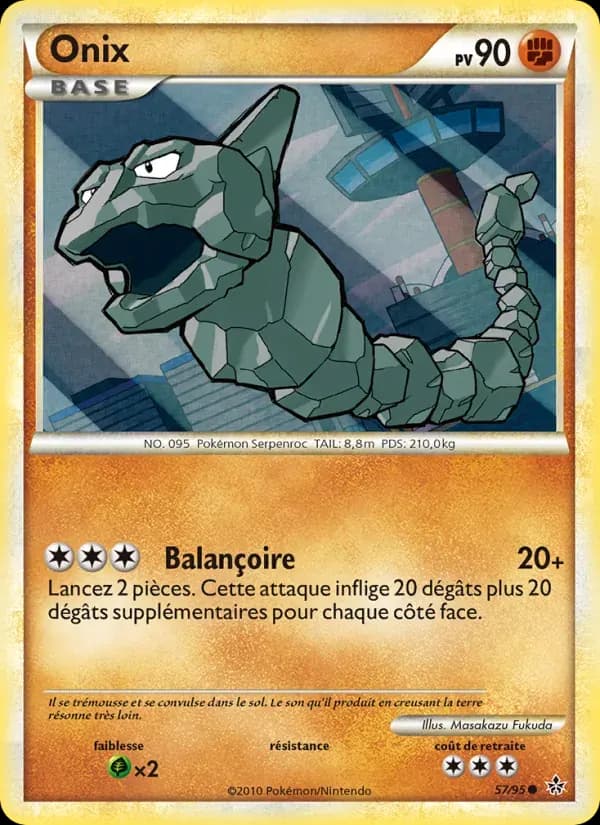 Onix — Déchaînement 57 French Pokémon card